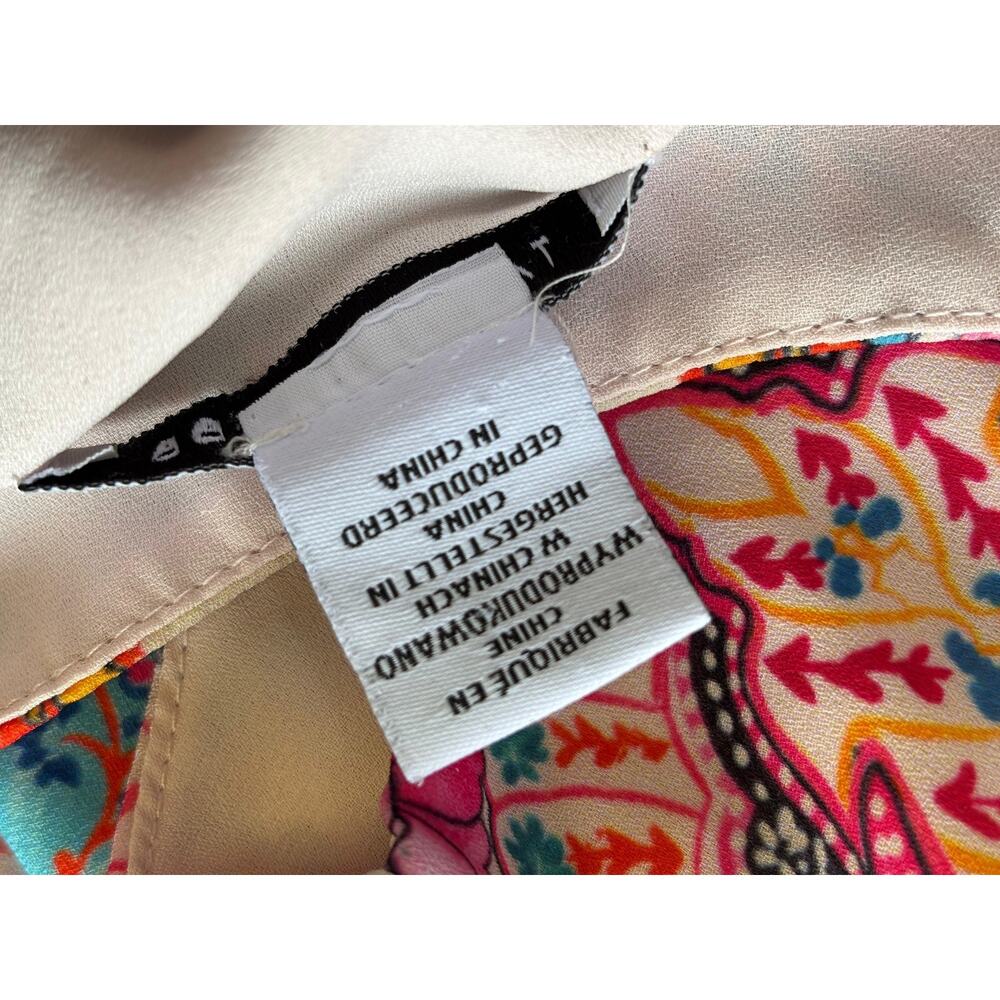 Tabitha Webb Tank Top Womens Size M Multicolor Paisley V Neck Lined Sleeveless - Picture 4 of 7